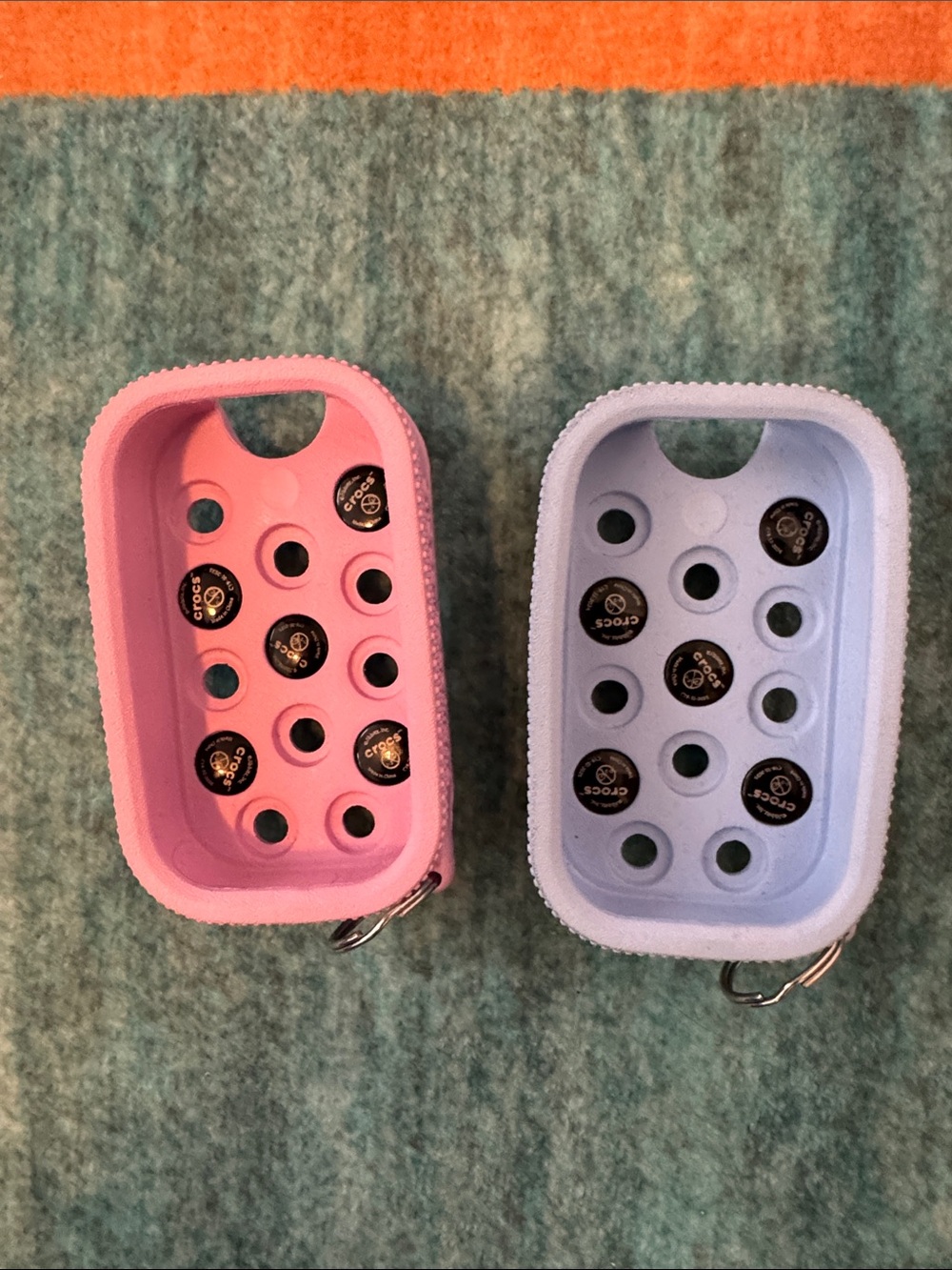 Crocs x Touchland Pink and Lavender Hand Sanitizer Charm Keychains - Set of 2 - Picture 3 of 5
